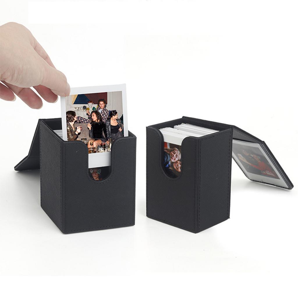 Bookshelf Albums Small Photo Storage Case for 3Inch Photos Films Cards Picture Display Holder Photocard Protective Box