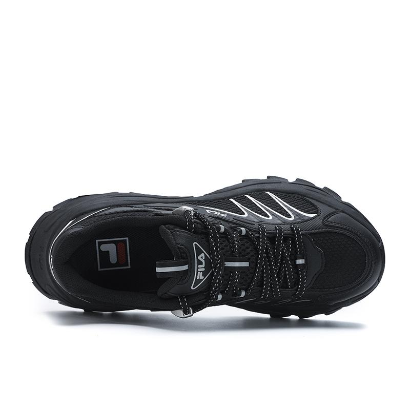 Fila Sofia 4 Fishbone Shoes Modern Series Low-Top Casual Shoes Women Sneaker Black F12W511107FBK