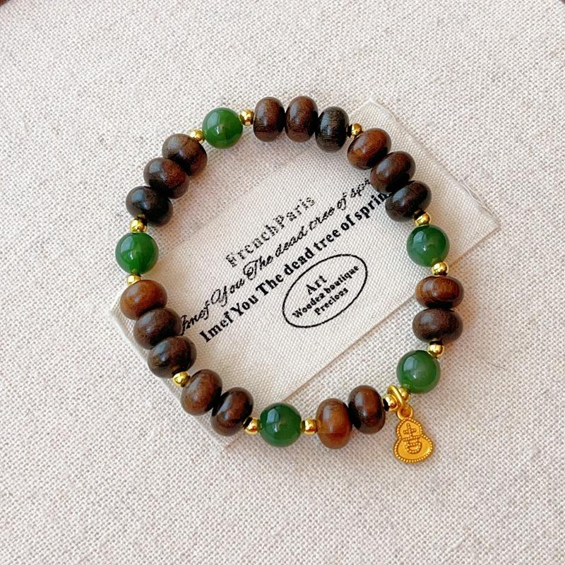 Yao Shen Wooden Bracelet Female Jasper Bracelet New Chinese Niche Girlfriend Gift