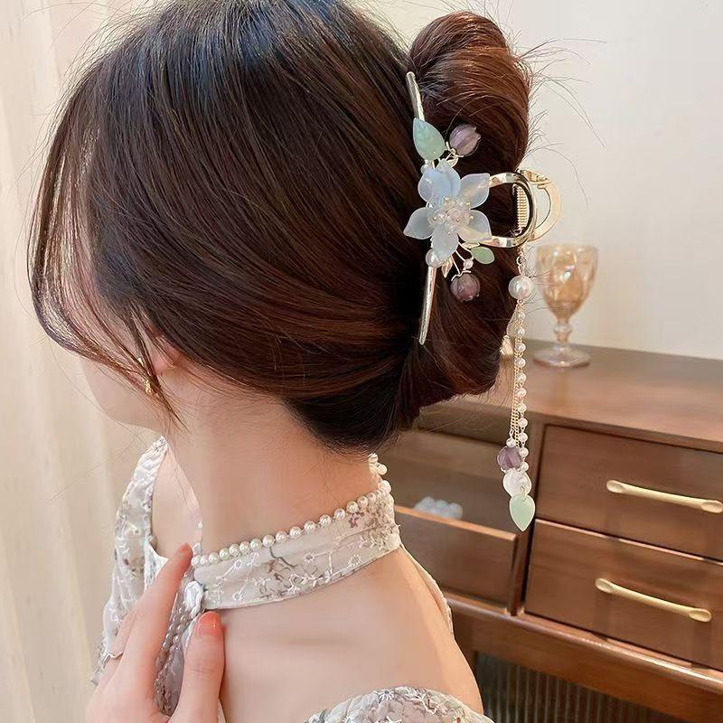 Elegante Metall Kristall Libellen Krallenklammer für Damen Große Quaste Haarspangen Haarspangen Kopfschmuck Haarnadeln Mode Haaraccessoires Geschenke