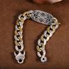 Nya Guochao mäns armband Personlighet Retro Transfer Roterande Nine Eye Pearl Armband High-end present