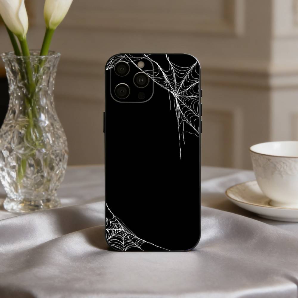 S-Spider W-web P-pattern Phone Case Silicone Soft For IPhone 17pro 16 15 14 13 12 11 X XR Plus Pro Max Plus