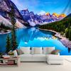 2D Turquoise Lake Mountain Tapestry National Park Nature Wall Hanging