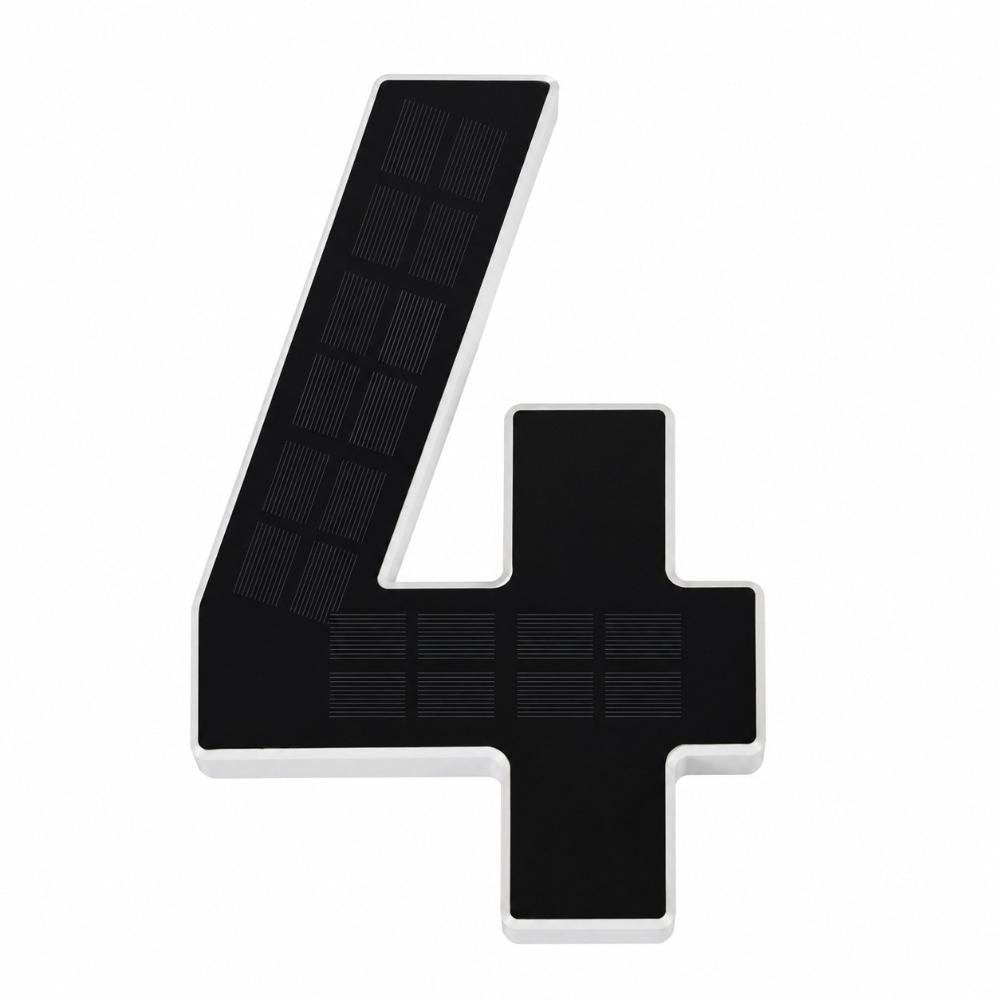 Highlighting Solar Lighted House Numbers Light 11inch Solar Digital Doorplate Yard