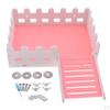 1 Pc Small Pet Hamster Hedgehog Parrot Wooden Ladder Platform Fence