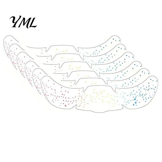 Water Transfer Makeup Patches 6Pcs Holographic Freckle Stickers, Shimmer Temporary Face Tattoos with Waterproof Easy Application Transfers Adhesive,