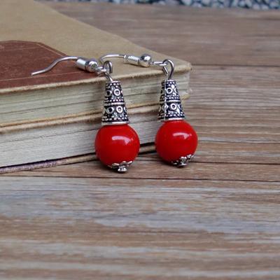 Kreative Persönlichkeit Keramik Schmuck handgemachte Ohrringe Handarbeit Porzellan Perlen Hochtemperatur Brennen Schmuck Großhandel Verkauf