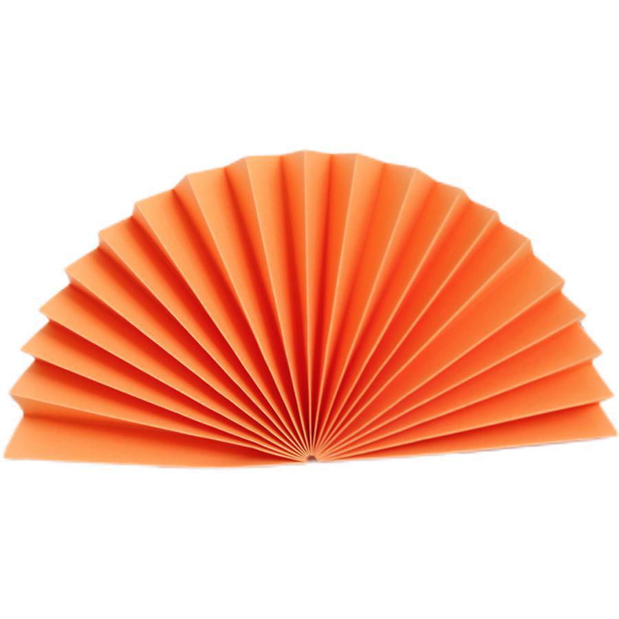 Red Semi-Circular Origami Craft Fan for Weddings, Photography, and Displays