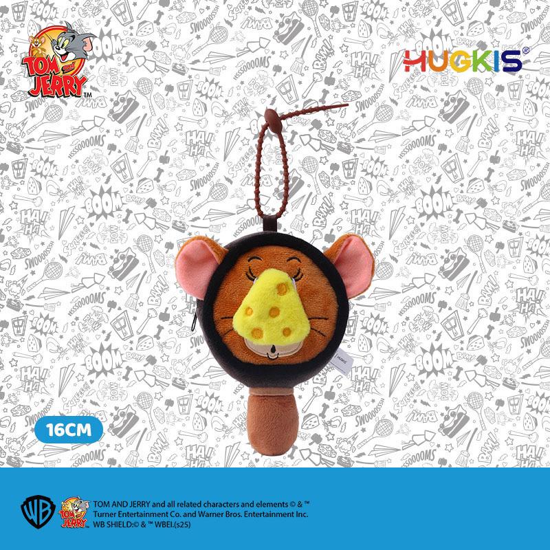 Tom & Jerry Plush Toys: Cat Pendant & Mouse Keychain Charms for Kids