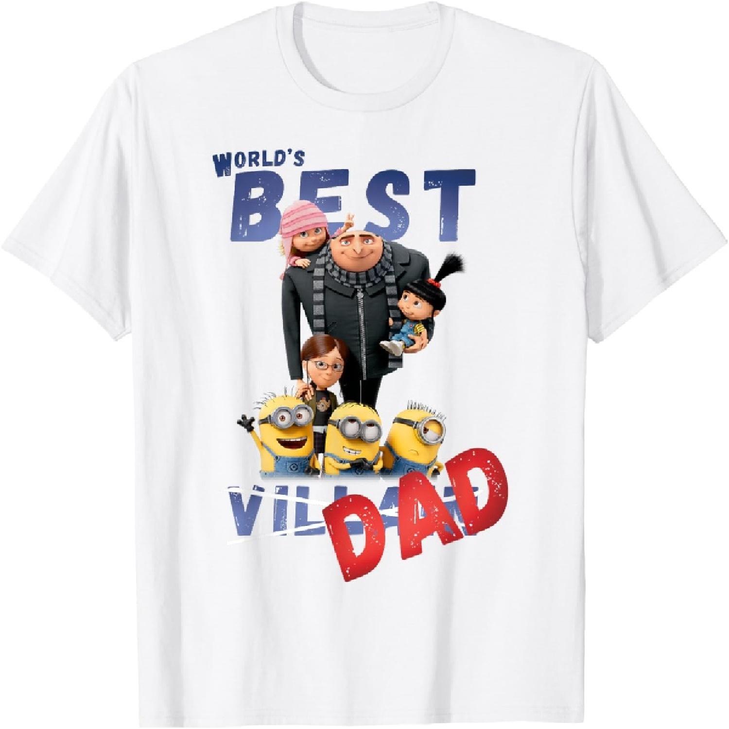 

Despicable Me Minions World s Best Dad Graphic T-Shirt T-Shirt XXXXXL білий