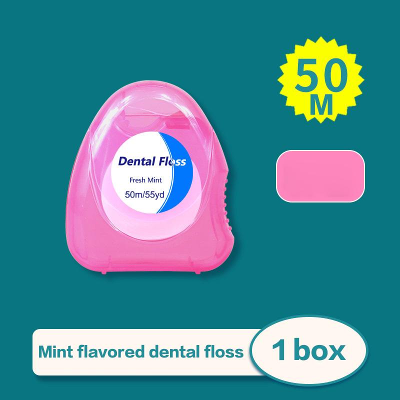 1 Pcs Box Mint Dental Floss Roll Cleaning Oral Tools Dental Floss Stick Adult Home Set Cleaning Interdental Brush