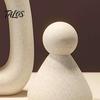 Abstract Family Figurine of Three Sculpture, Resin Figurine, Modern Minimalist Smooth Line Crafts Home Office Decor for TV Cabinet Entryway,