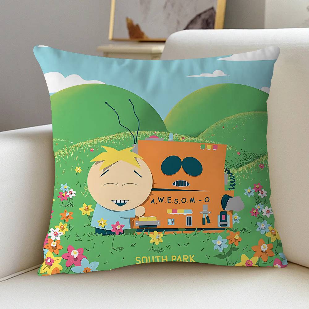 Anime South Park Butters Kuddfodral Tum Gårdshusdekor Hem Prydnadskuddfodral För Soffdekorationer