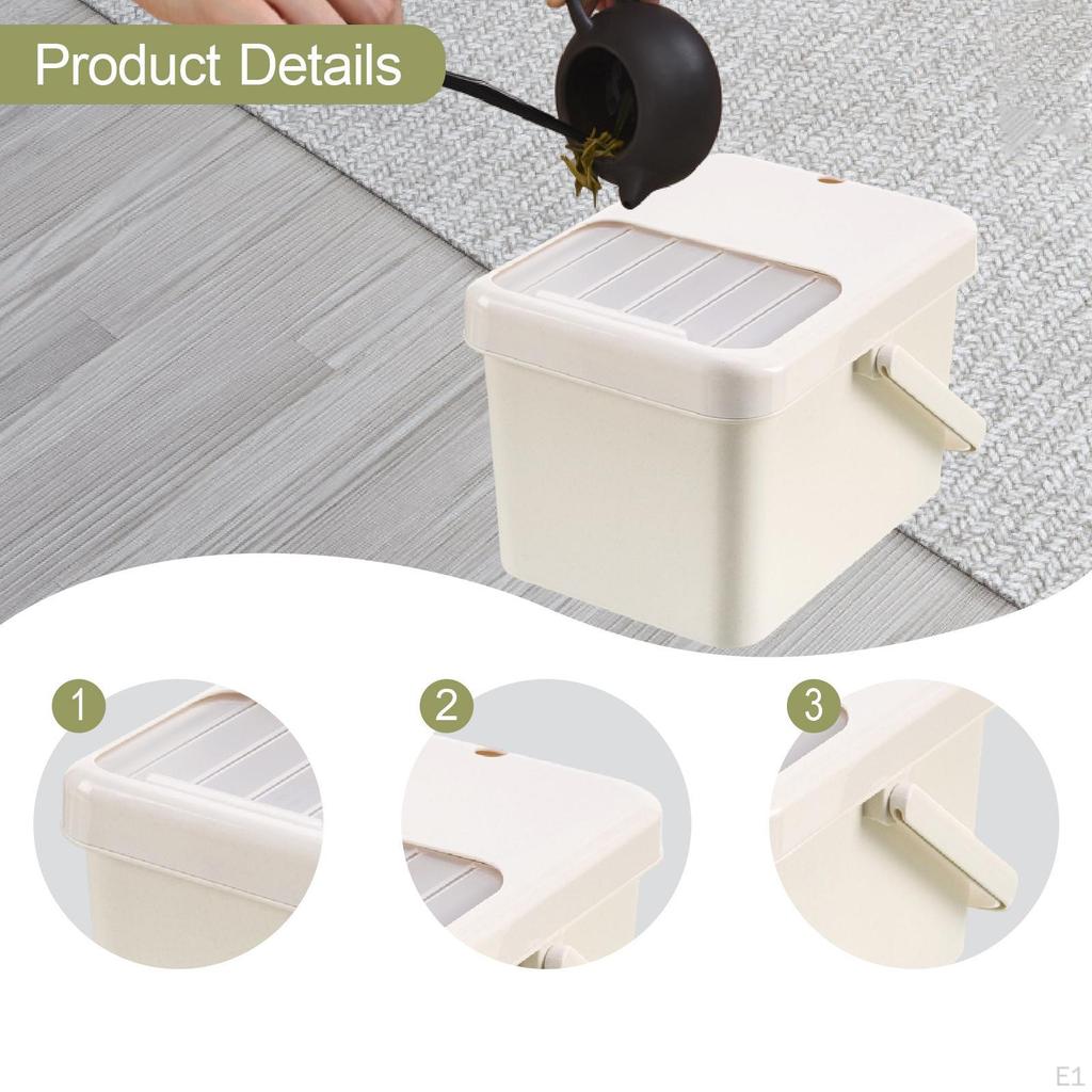 Tea Dregs Drainage Bucket Dustbin Container with Lid Home Office for Ceremony Table Accessories