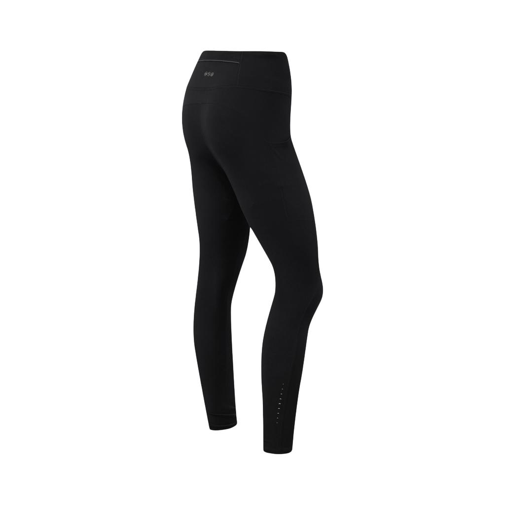 Li Ning Running Series Warm Brand Logo Stitching Sports Long Pants Women Bottoms AULW002-1