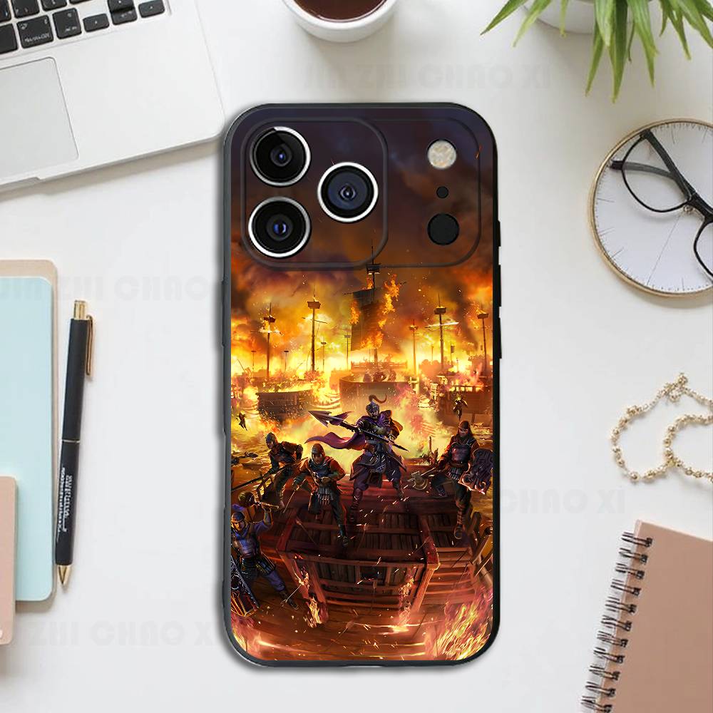 Three Kingdoms Hero Silicone Phone Case For IPhone 17 16 15 14 13 12 11 X XS Plus Pro Max Shockproof Soft Cover