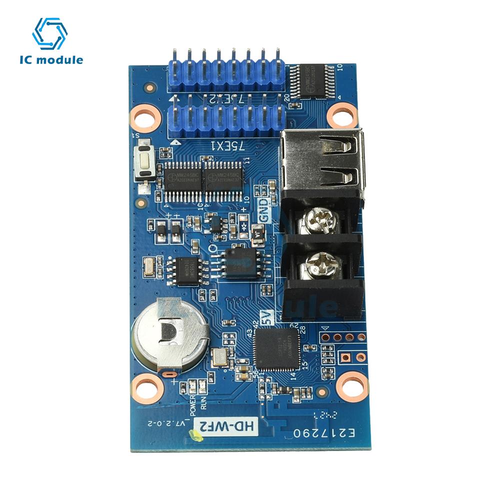 HD-WF2 WiFi & USB LED Display Control Card - DC 4.2-5.5V for Full Color Storefront Sign, Advertising Screen, and LED Strip