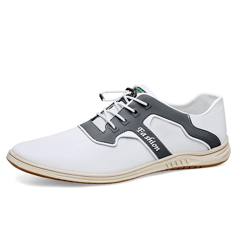 Fashion New Arrival Mens Casual Leather Shoes Stylish Trendy Sports Shoes Versatile Board Shoes for Man Tenis Masculino Outdoor Sneakers