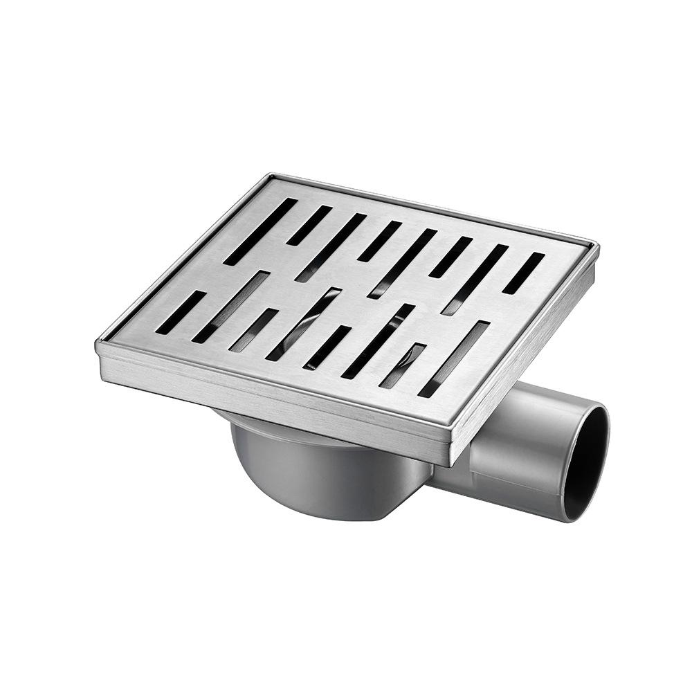 Stainless Steel 304 Anti-Odor Drain Floor for Bathroom European Style V-shaped Drainage Floor Drain 100*100MM square Drain