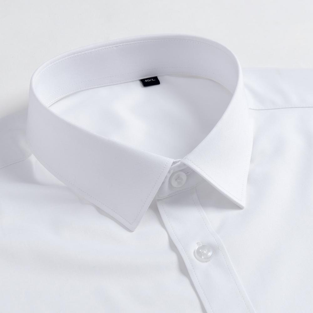 Cămașă de vară casual pentru bărbați, culoare uni, cu nasturi, ușor elastică, cu aspect de mătase, cu mânecă scurtă, cămăși de rochie fără călcare