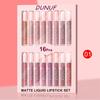 DUNUF 16-Piece Waterproof, Long-Lasting Lip Gloss Set - Non-Staining Lip Glaze