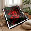 Morocco Football Printed Flannel Blanket Skin Friendly Warm Decorative Throw for Indoor Couch Bed Daily Use