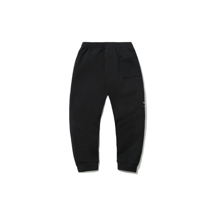 Li Ning Sports Fashion Series Tapered Casual Nine-Point Sweatpants Men Bottoms Black AKLR175-1