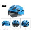 Magnetic-style Visor PC Material Cycling Helmet for Unisex Mountain and Road Bike Safety Roller Skating Use