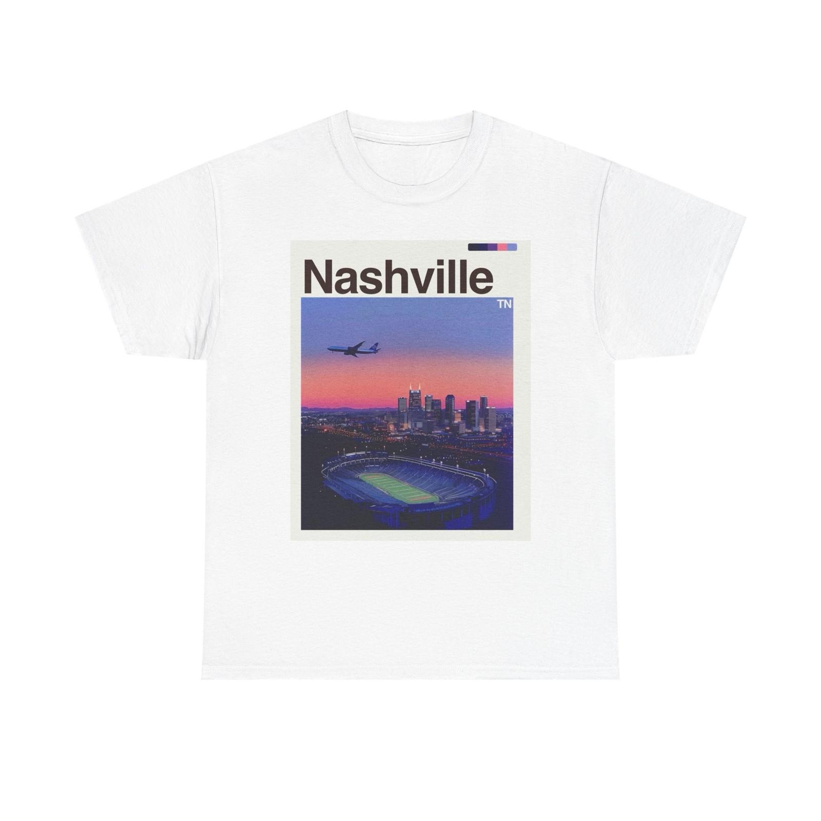 Nashville Skyline Graphic T Shirt Cotton Tee Apparel New L