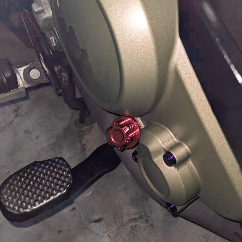 1 sztuka Bagnet Oleju Silnika Motocykla Styl CNC Stop Aluminium Sześciokątny Śliwkowy Bagnet Oleju Akcesoria Motocyklowe