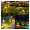 Warm White Light Solar Pathway Lights LED Lighting Retro Landscape Lights Ultra Bright Waterproof Lawn Lights Backyard Landscape