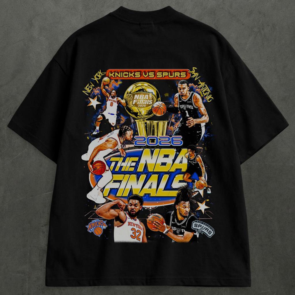 BACK II THE FUTURE '99 - '26 T-shirt Spurs Vs Knicks Graphic Tee Oversized Y2k Cotton Short Sleeved Streetwear Harajuku Female Male Clothing