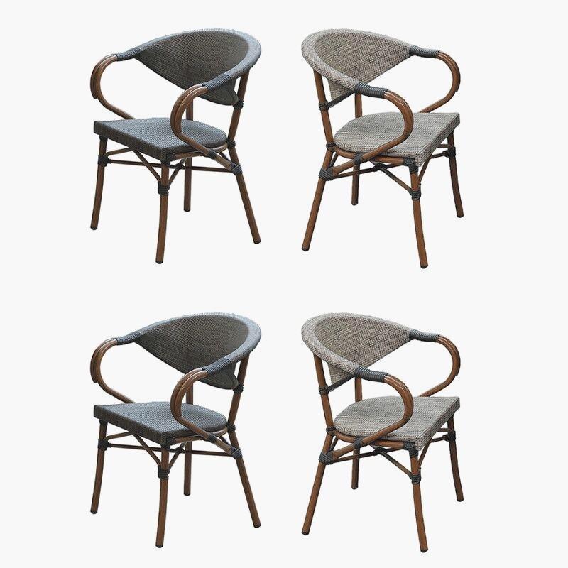 Casual Outdoor Rattan Woven Chair for Garden, Balcony, or Coffee Shop