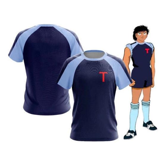 Hyuga Lenders Tsubasa Animation Cartoon Anime Football Soccer T-Shirt Nation Jersey Japan Print Sport Vintage Short Sleeve Uniform Cosplay Unisex Men