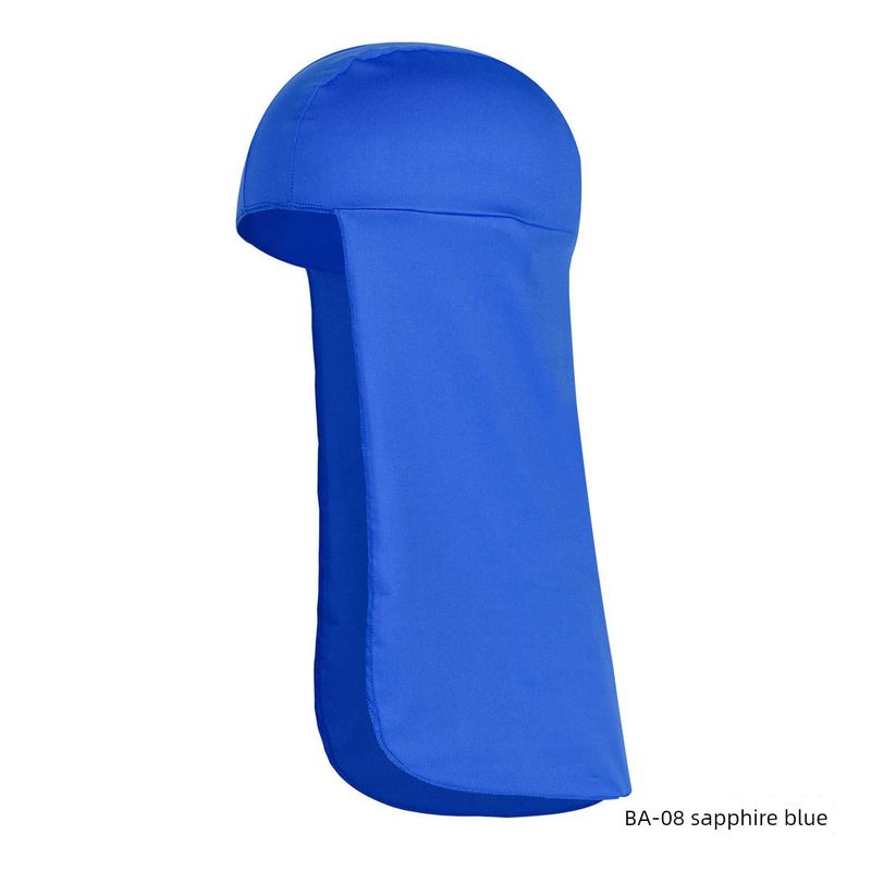 

Sports Bag Shawl. Summer Long Tail Cap Riding Cap Breathable Headscarf Alpine Cap Liner Amazon Hat BA-08 sapphire blue One size