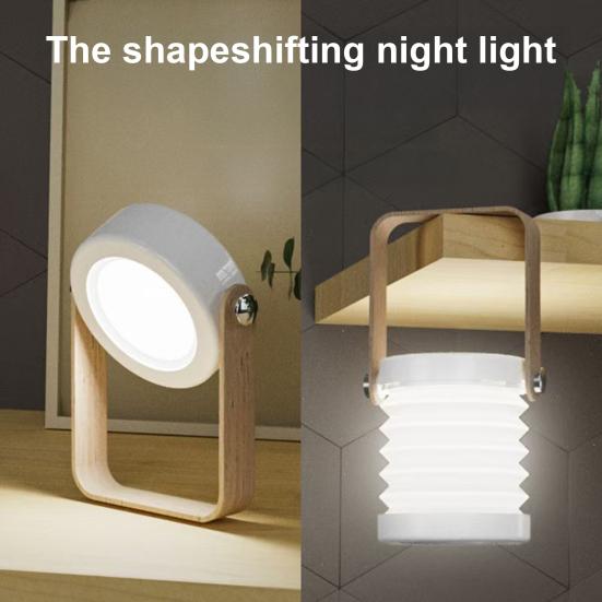 Night Light USB Rechargeable 1200mAh Battery Operated Nursery Lamp LED Desk Light with 3-Level Dimming for Bedroom Nursery