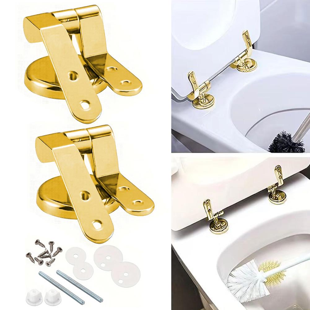 Upgrade Your Toilet with Gold For Seat Hinges Replacement and Fittings