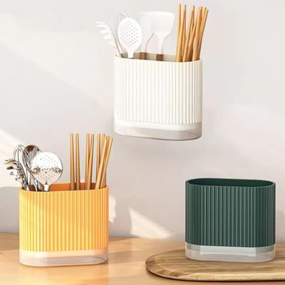 Wall Mounted Chopstick Holder Utensil Organizer Kitchen Storage Rack for Chopsticks