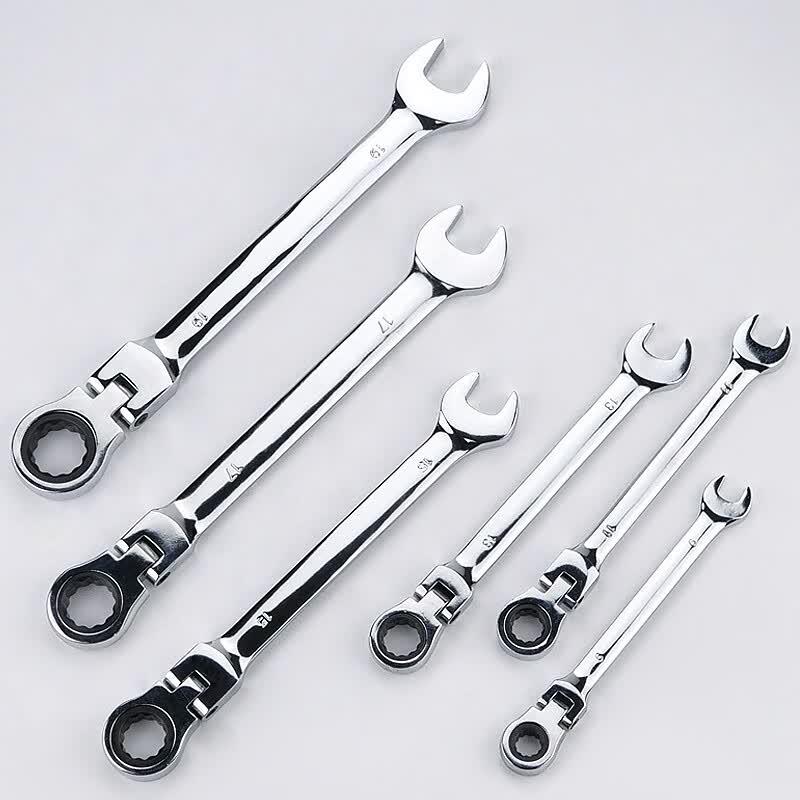 HSDC 12-Piece Dual-Use Ratchet & Adjustable Wrench Set