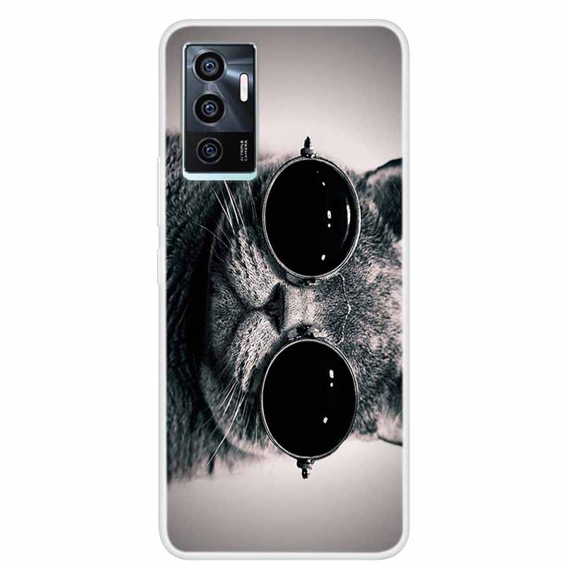 For vivo V23e V21E 5G 4G Cases Transparent Marble Soft TPU Silicone Back Covers for Vivo V21 5G Cases Clear Bumper for vivoV21