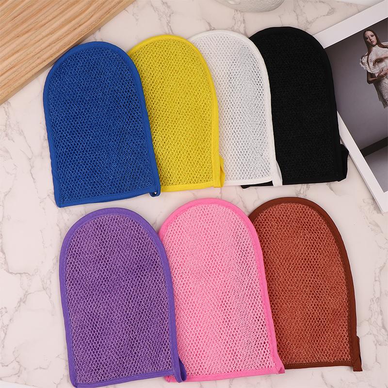 Women Men Bath Gloves SPA Exfoliating Shower Brush Body Cleaning Scrub Mitt Rub Dead Skin Gloves Shower Towel Foam Body Massage