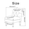 Armless Slipcover High Stretch Polyester Jacquard Non- Sofa Covers Furniture for Living Room