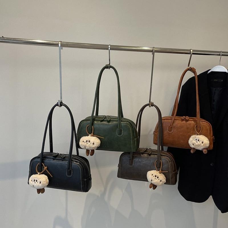 Trendy portable bowling bag women's autumn and winter new fashion versatile single shoulder crossbody pillow bag