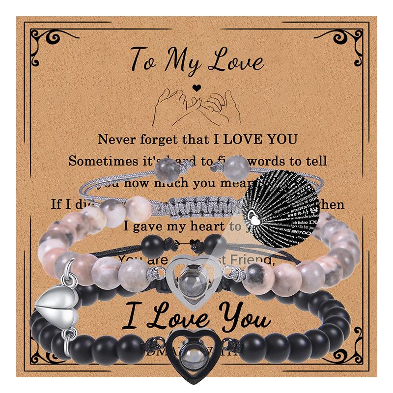 JYL TS Bracelet Custom Photo  Faceted Beads Preserves Memories & Love