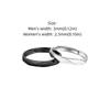 Black Sliver Color Couple Rings Rhombus Adjustable Finger Ring Luxury Lover's Jewelry  Wedding Ring