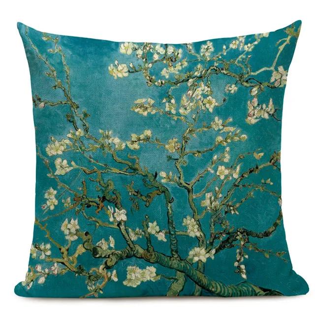 Van Gogh Oil Painting Art Decorative Cushion Cover Throw Pillow Case for Sofa, Car , and Office Decor 45x45CM Pillow Cover