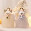 Carina Decorazione Angelo Ragazza Albero di Natale Xmas Ornamenti Stella Puntale Albero di Natale Regali Bambola Ragazzina Angelo Nuovo