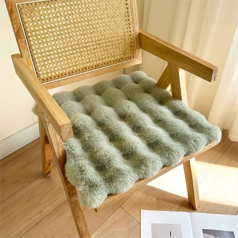 Winter Thickened Plush Seat & Chair Cushion for Office, Student, Dining, and Stool Seats