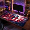 Bologna FC Theme Pattern Mouse Pad, Soccer Logo Design XXL Gaming Desk Mat Non-Slip Computer Mouse Pad