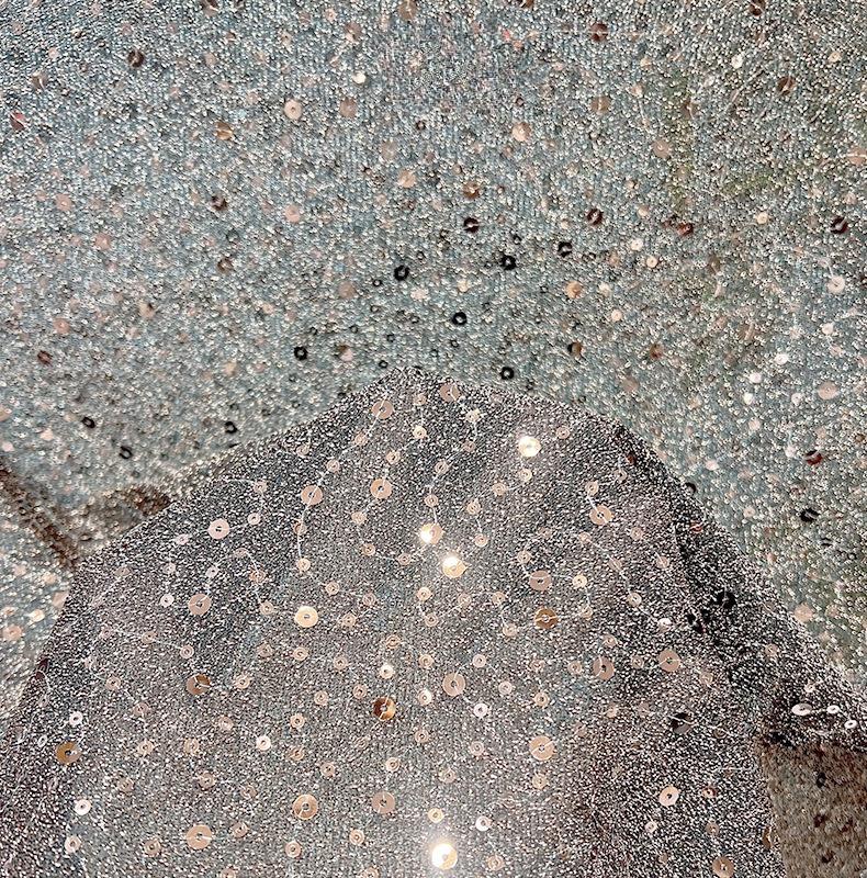 1/3/5Yard Fashion Colorful Embroidered Fabric for DIY Sewing Wedding Dress Skirt Mesh Material Shiny Sequin Embroidery